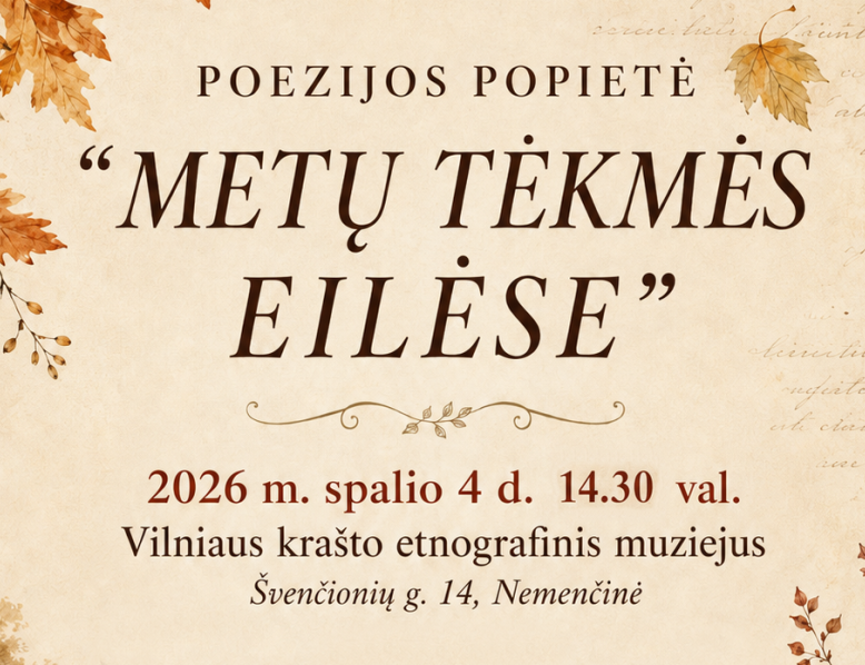 Poezijos popietė „Metų tėkmės eilėse“